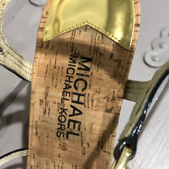 Michael Kors navy wedge heel- Size 7 - Picture 5 of 6